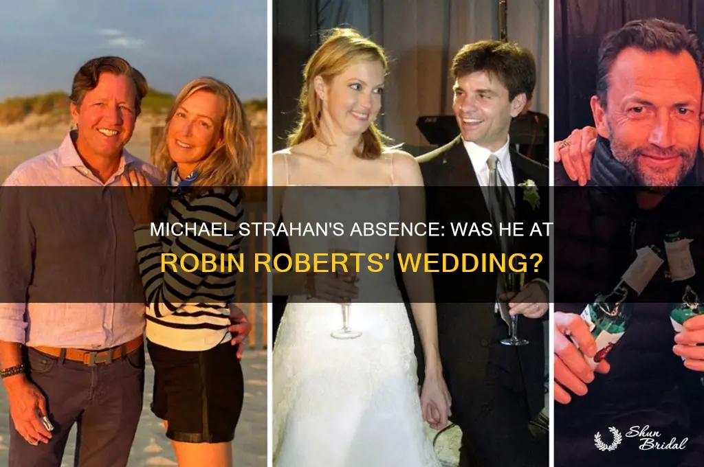 did michael strahan go to robin roberts wedding