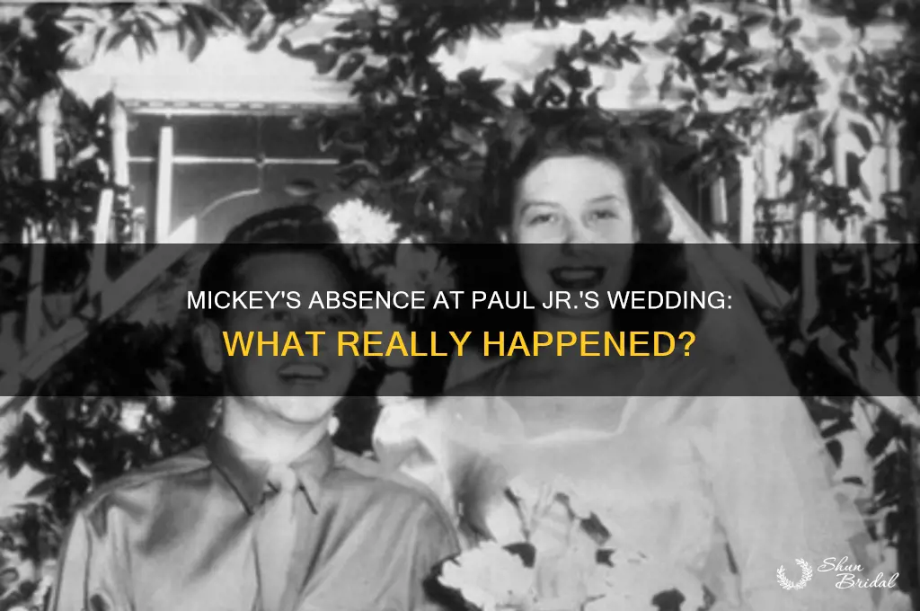 did mickey go to paul jr wedding