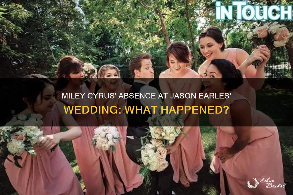 did miley cyrus go to jason earles wedding