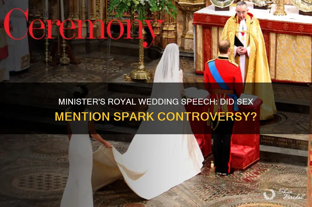 did minister mention sex at royal wedding