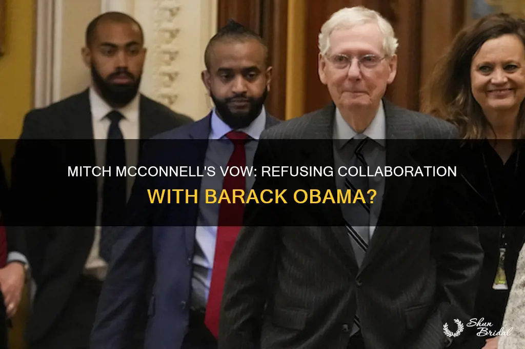 did mitch mcconnel vow not to work with barack obama