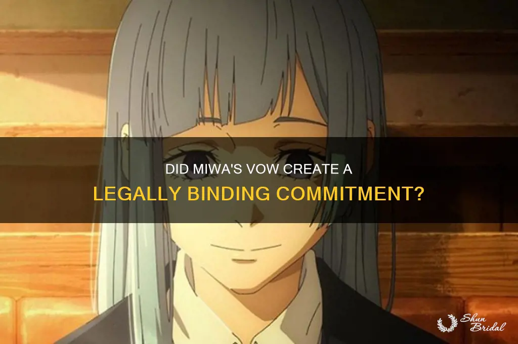 did miwa make a binding vow