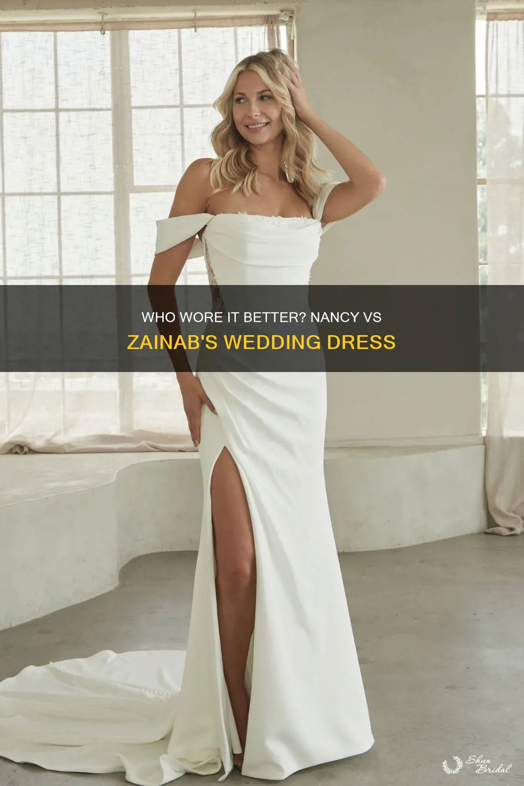 did nancy and zainab wear the same wedding dress