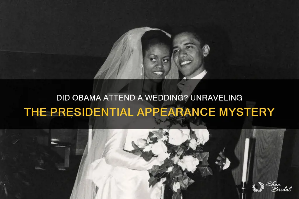 did obama go to wedding