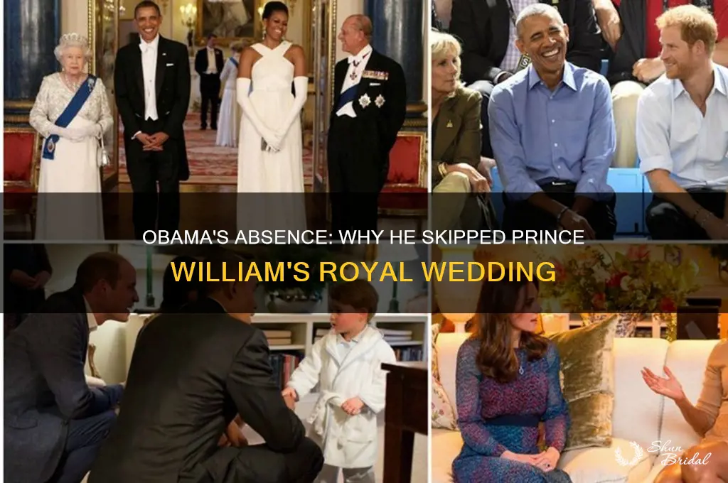 did obama go to williams wedding