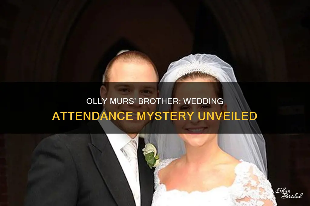 did olly murs brother go to his wedding