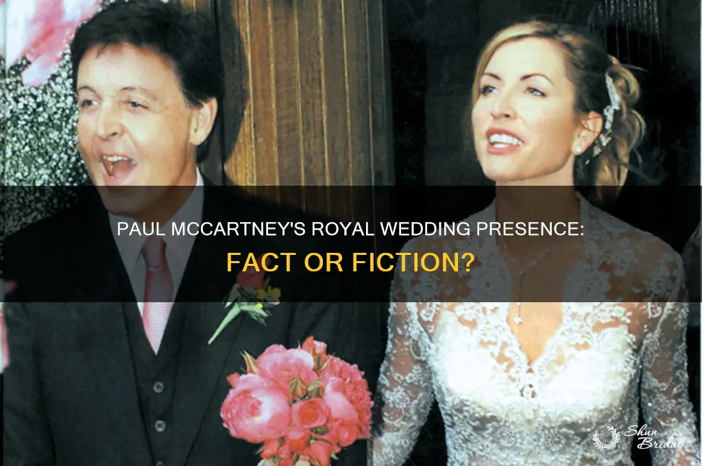 did paul mccartney attend the royal wedding