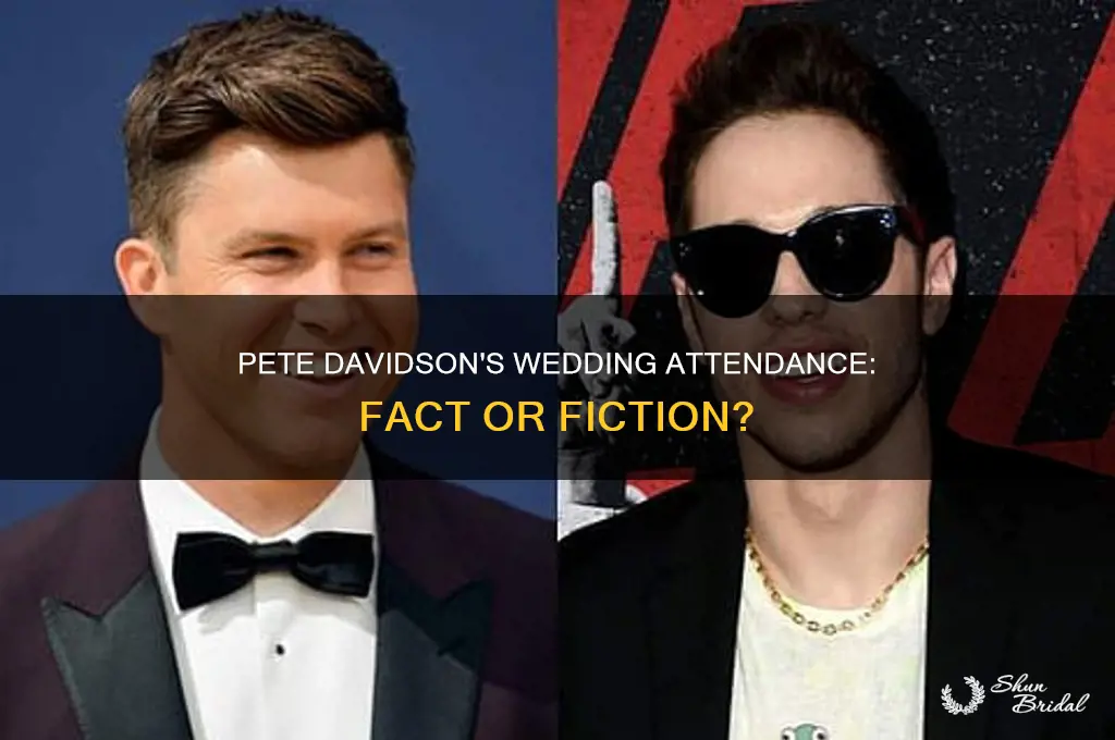 did pete davidson go to the wedding