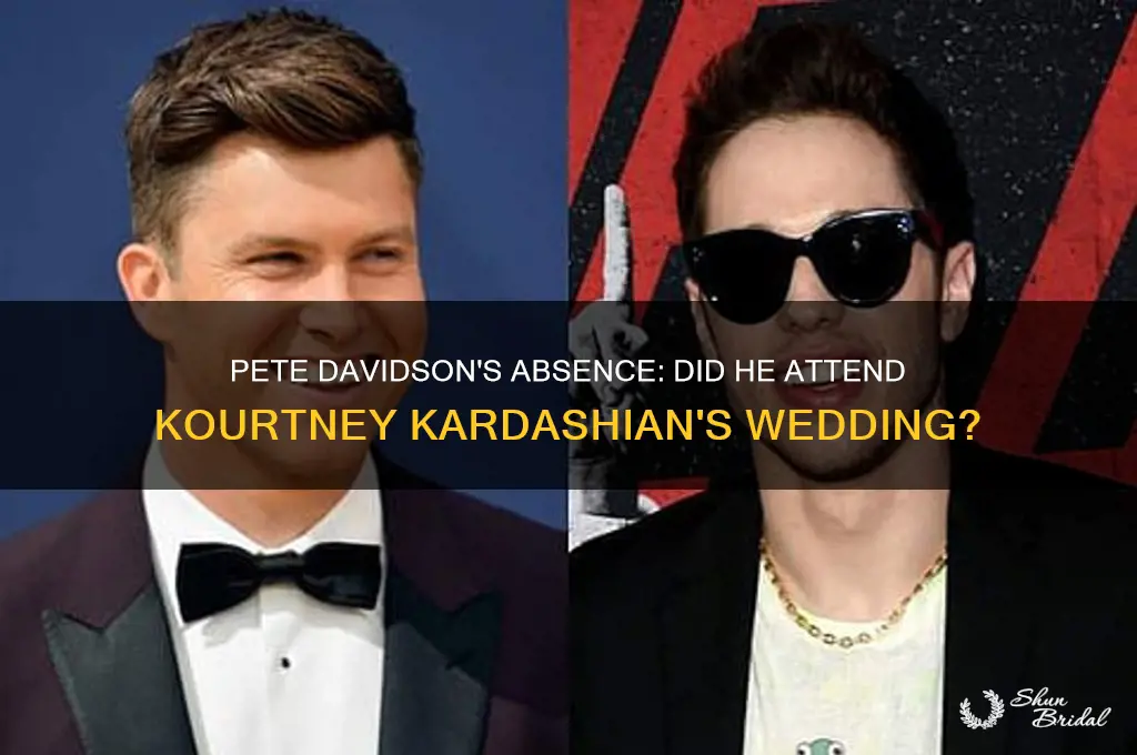 did pete go to kourtney wedding