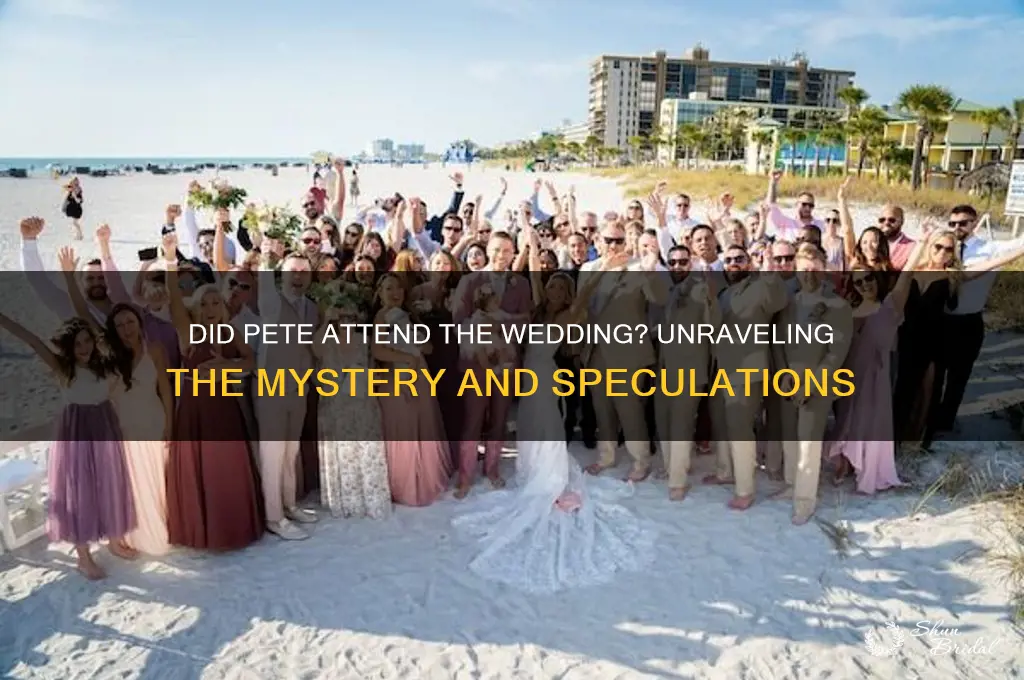 did pete go to the wedding