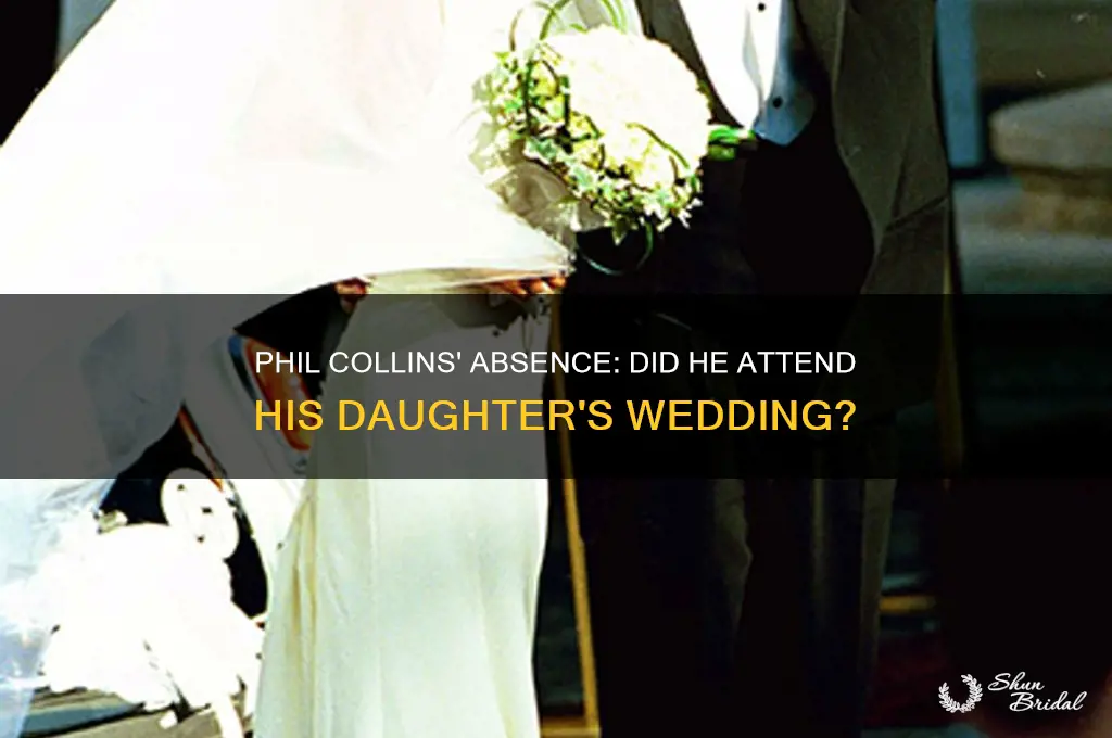did phil collins go to daughters wedding