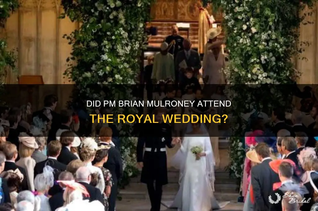 did pm brain mulroney attend royal wedding