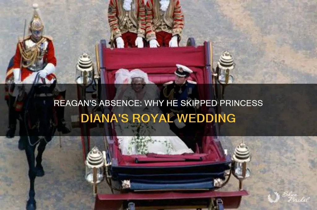 did president reagan go to princess diana