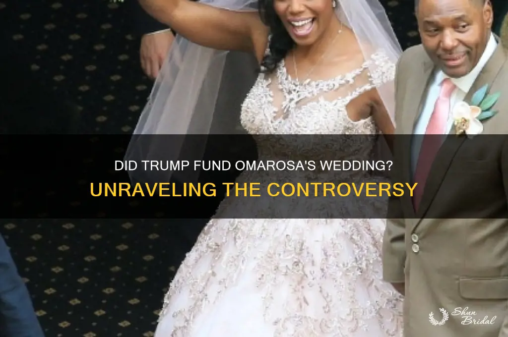 did president trump pay for amarosa weddings