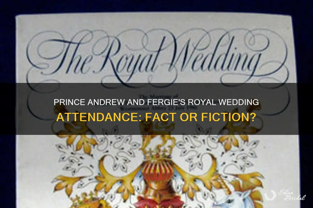 did prince andrew and fergie go to the royal wedding