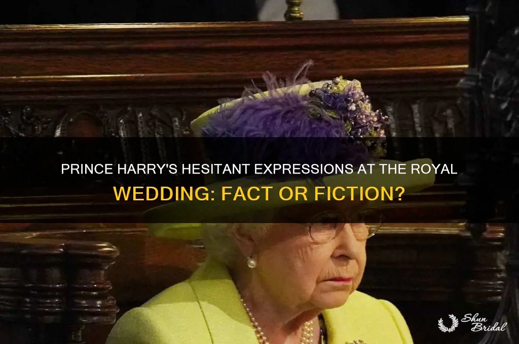 did prince harry seem reluctant at royal wedding
