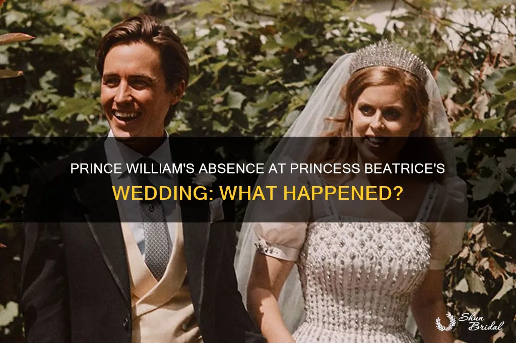did prince william go to beatrice wedding
