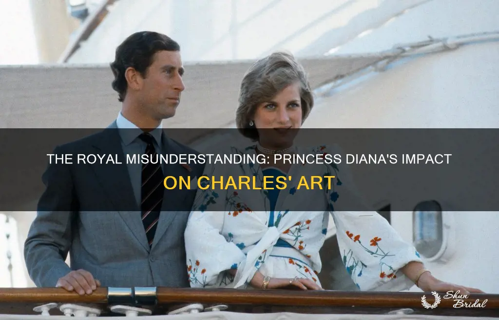 did princess diana destroy charles paints on honeymoon