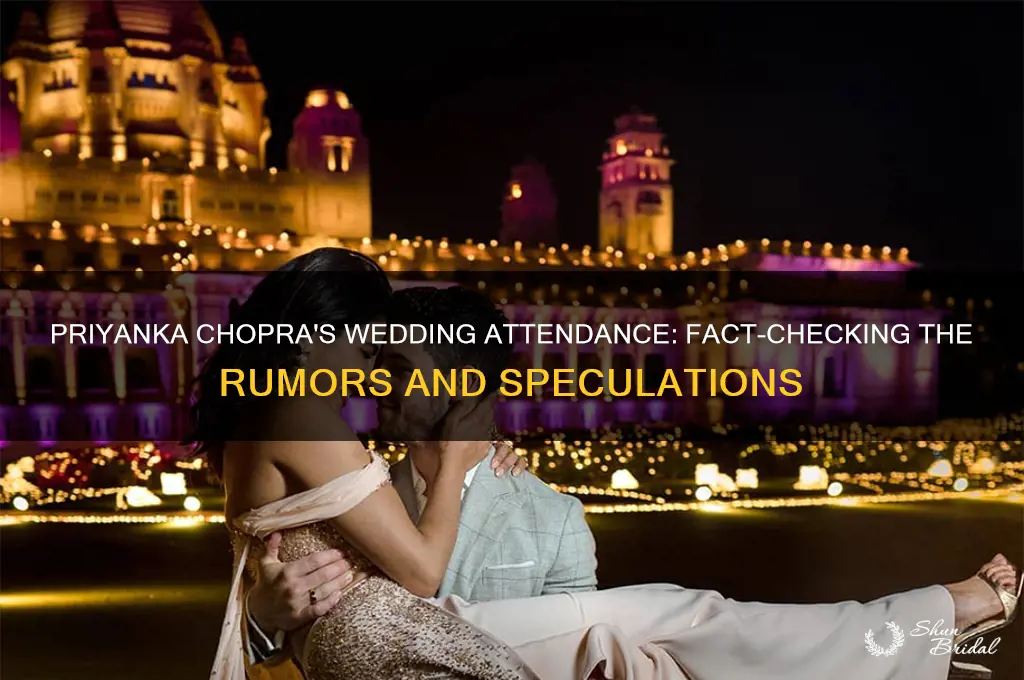 did priyanka chopra go to wedding