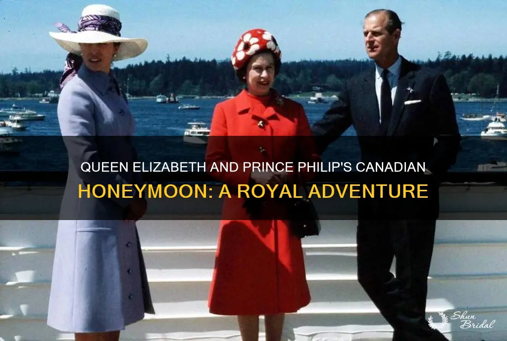 did queen elizabeth andprince phillip honeymoon in canada