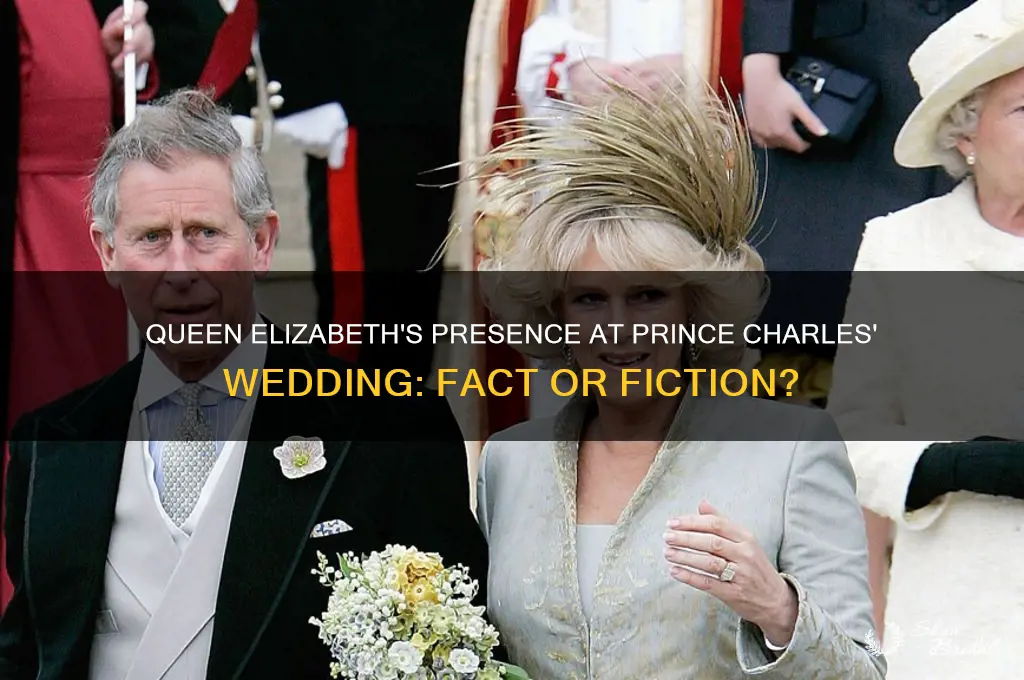 did queen elizabeth go to charles wedding