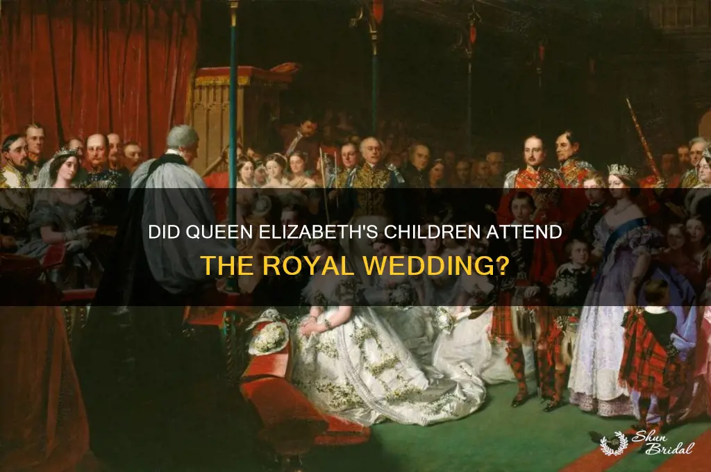 did queen elizabeths chilcren attaend the royal wedding