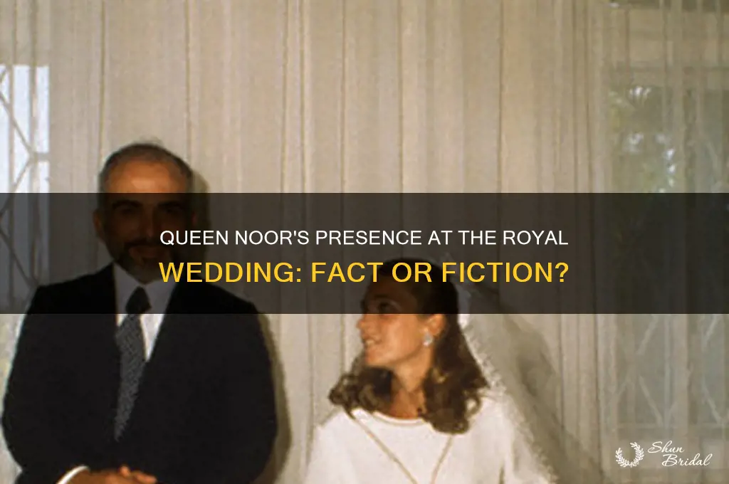 did queen noor attend royal wedding