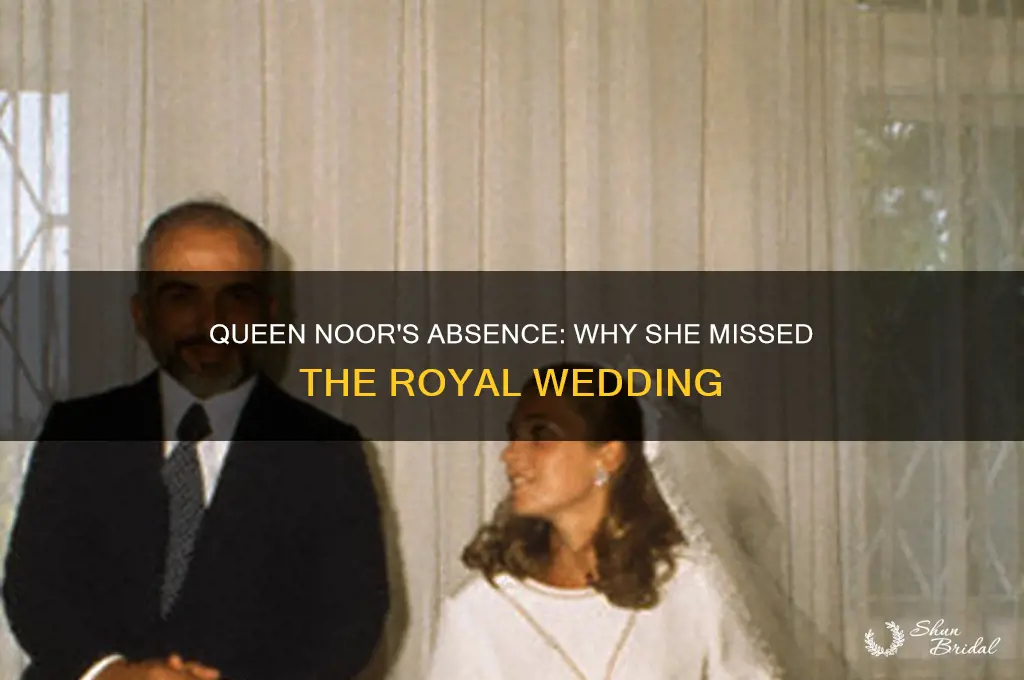 did queen noor go to the wedding