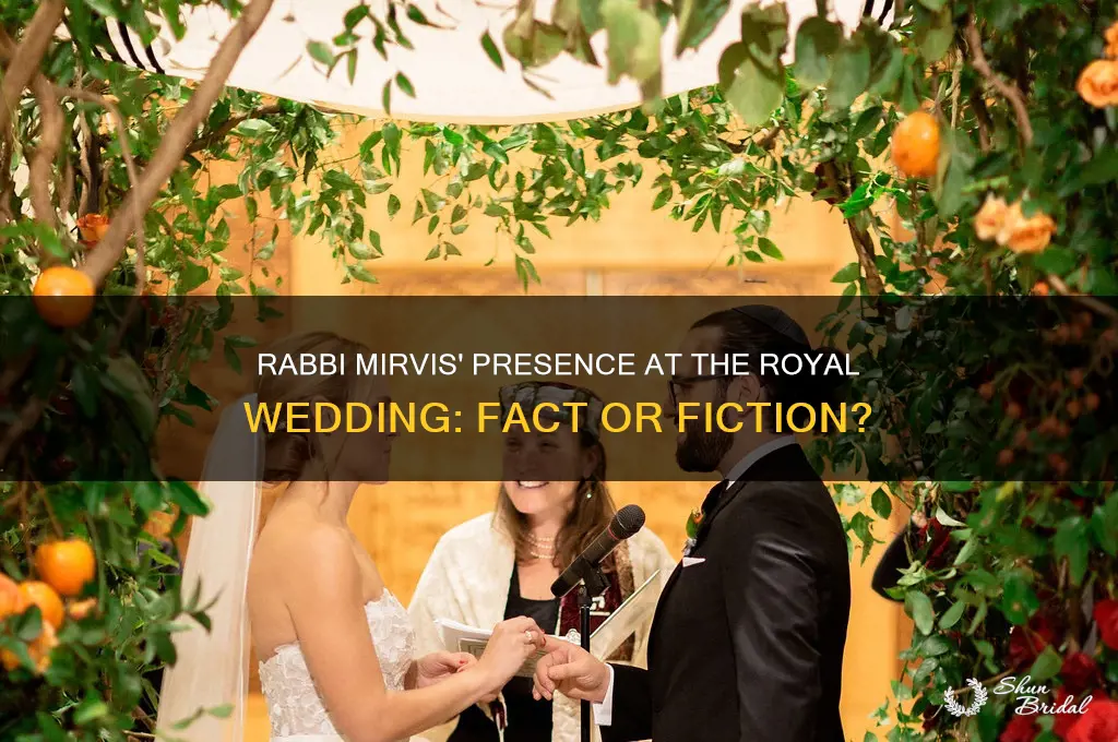 did rabbi mirvis attend the royal wedding