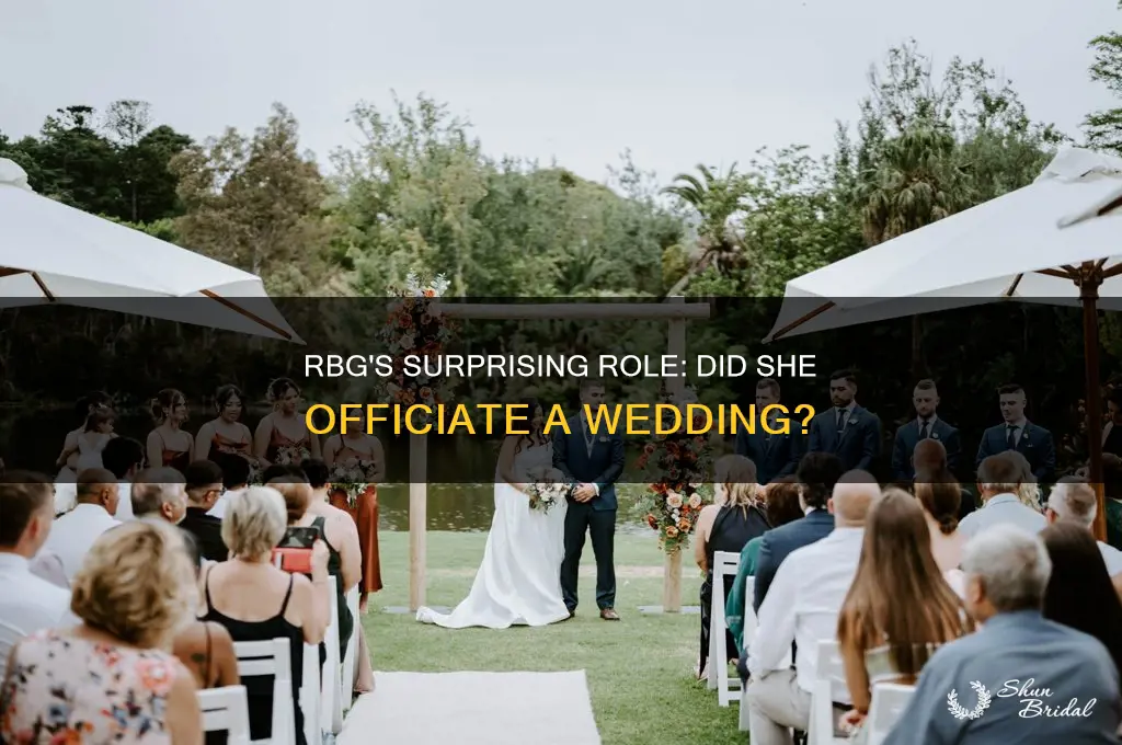 did rbg officiate a wedding