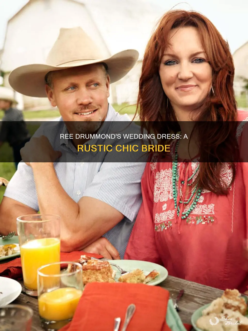 did ree drummond marry in a wedding dress