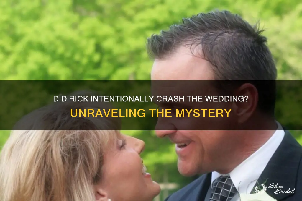 did rick purposely go to the wedding