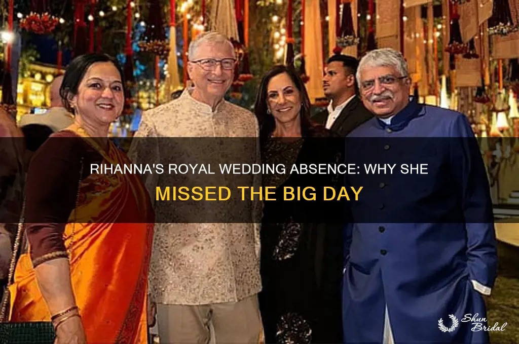 did rihanna go to the royal wedding