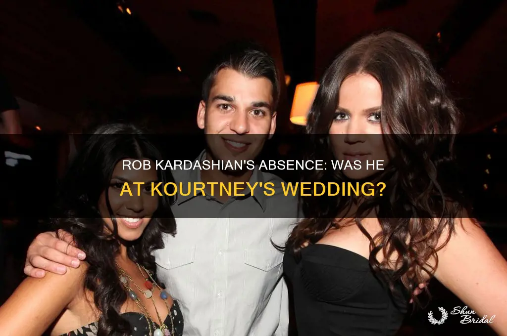 did rob kardashian go to kourtney