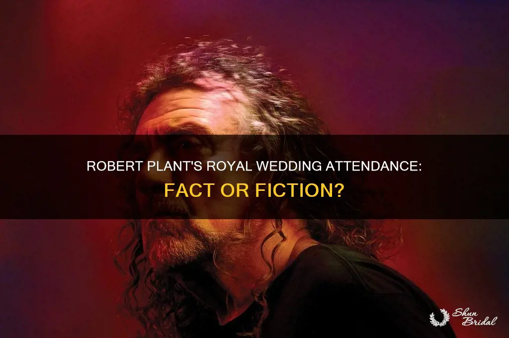 did robert plant go to the royal wedding