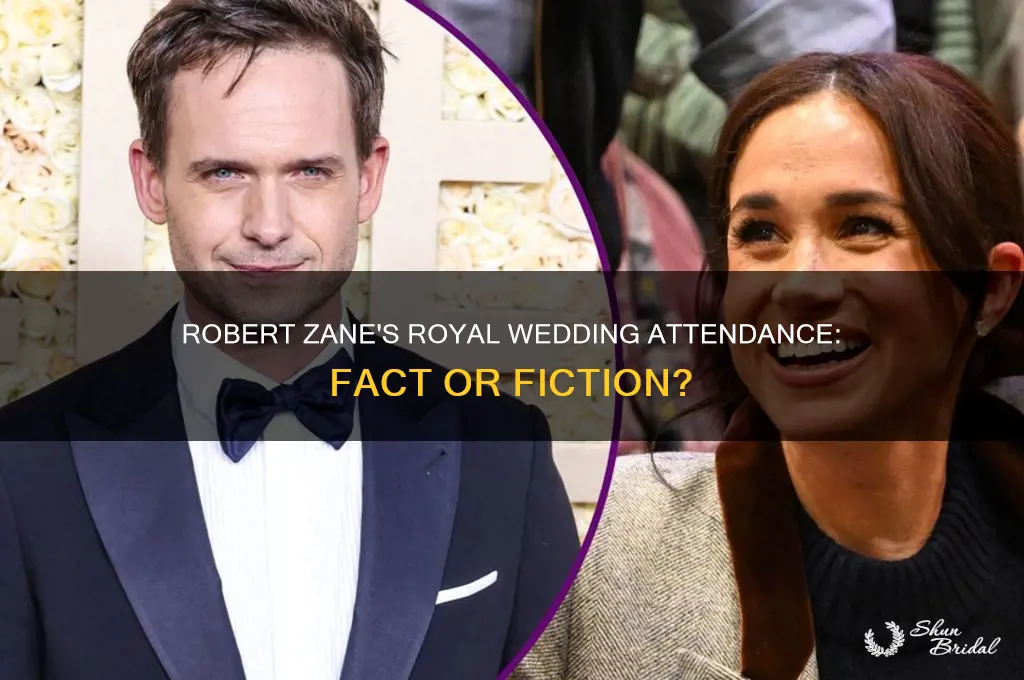 did robert zane go to the royal wedding
