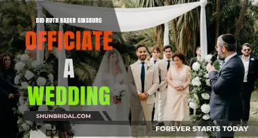Ruth Bader Ginsburg's Role as a Wedding Officiant: Fact or Fiction?