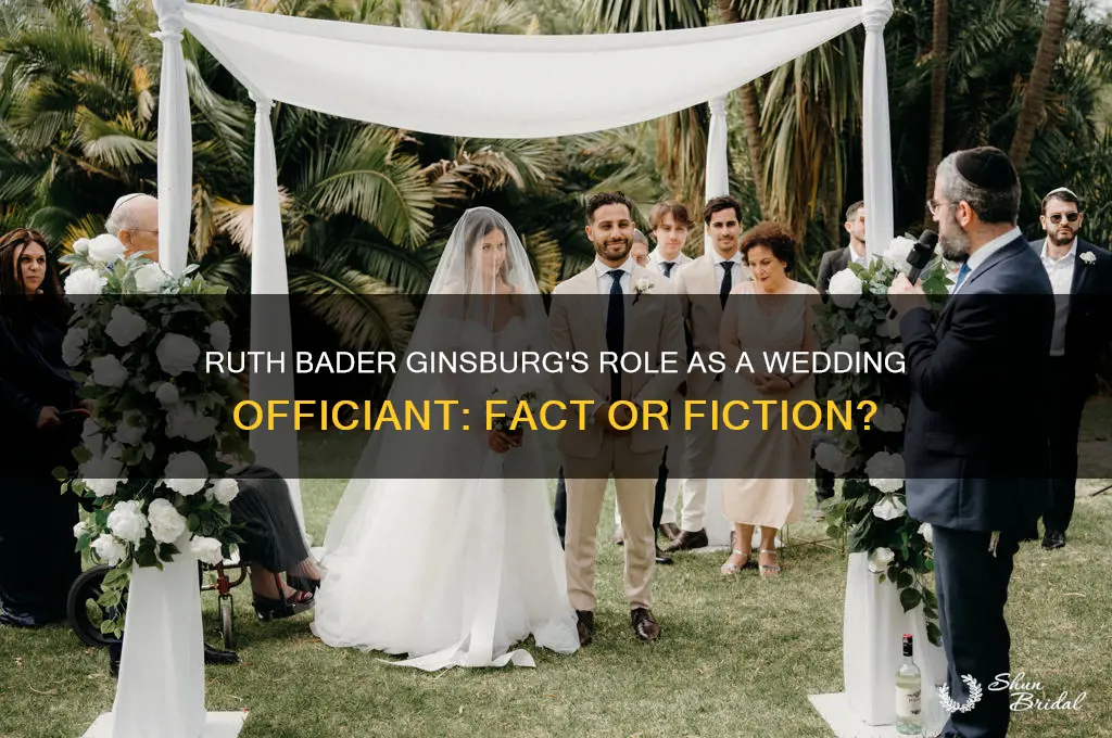 did ruth bader ginsburg officiate a wedding