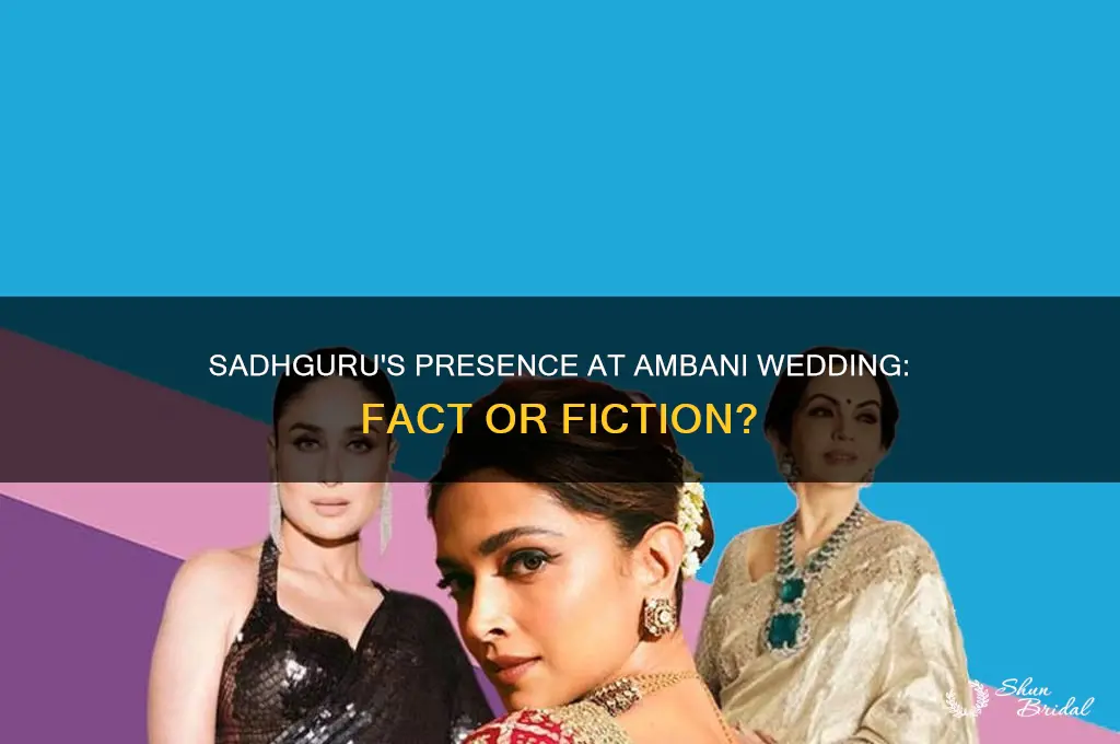 did sadhguru go to ambani wedding