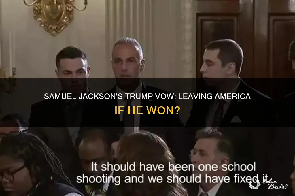 did samuel jackson vow to leave america if trump won