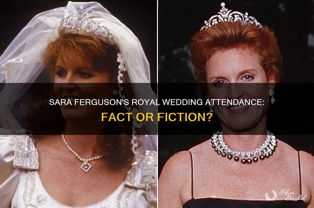 did sara ferguson go to the wedding