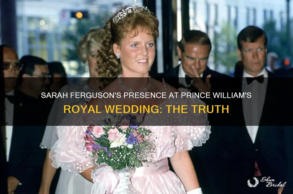 did sarah ferguson go to prince williams wedding