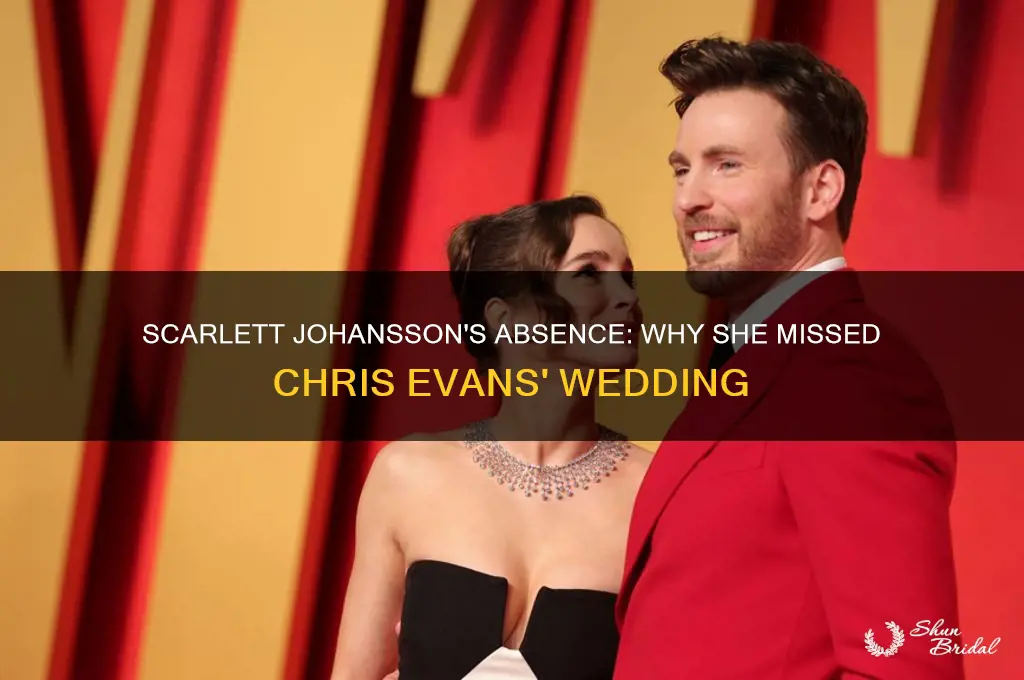 did scarlett johansson go to chris evans wedding