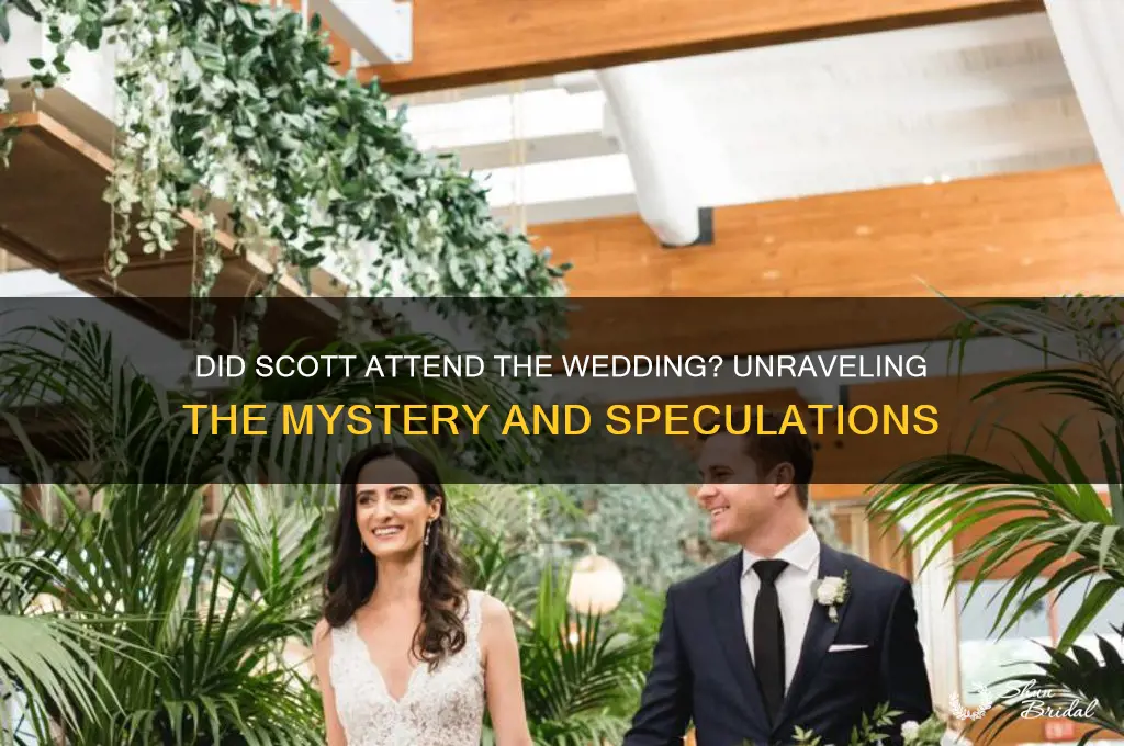 did scott go to the wedding