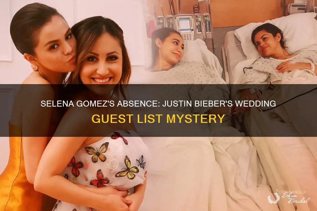 did selena go to justin biebees wedding