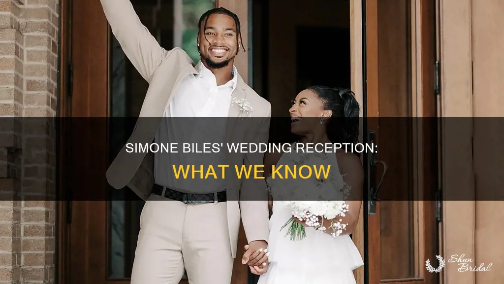 did simone biles have a wedding reception
