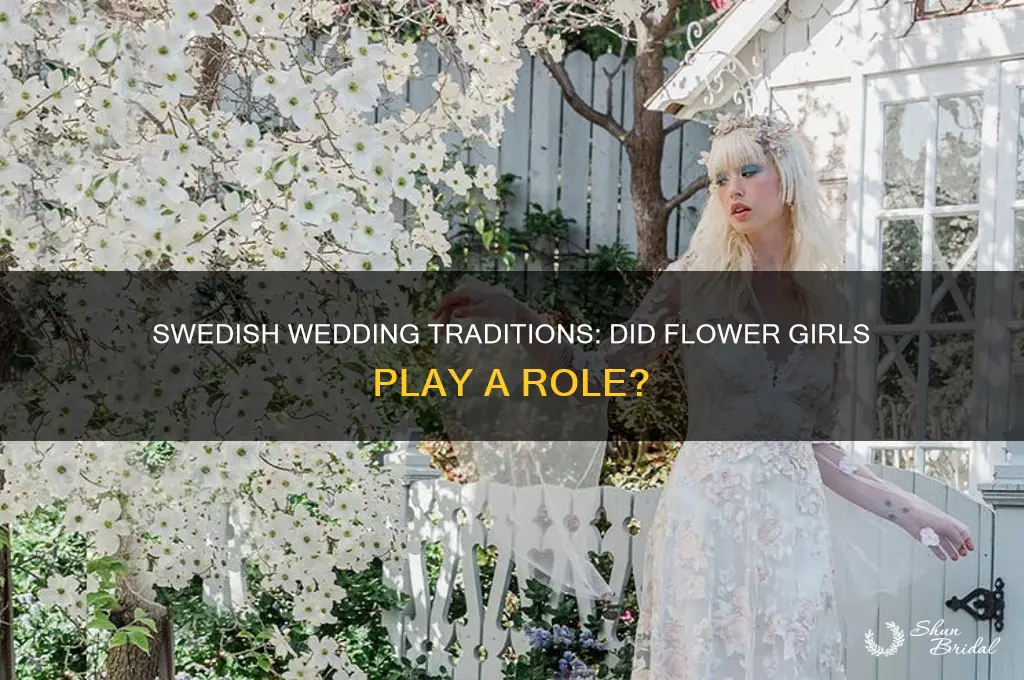 did swedish weddings traditionally include a flower girl