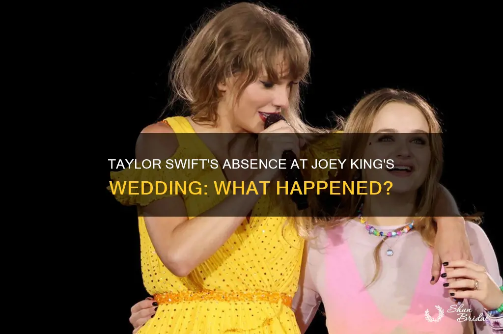 did taylor swift go to joey king wedding