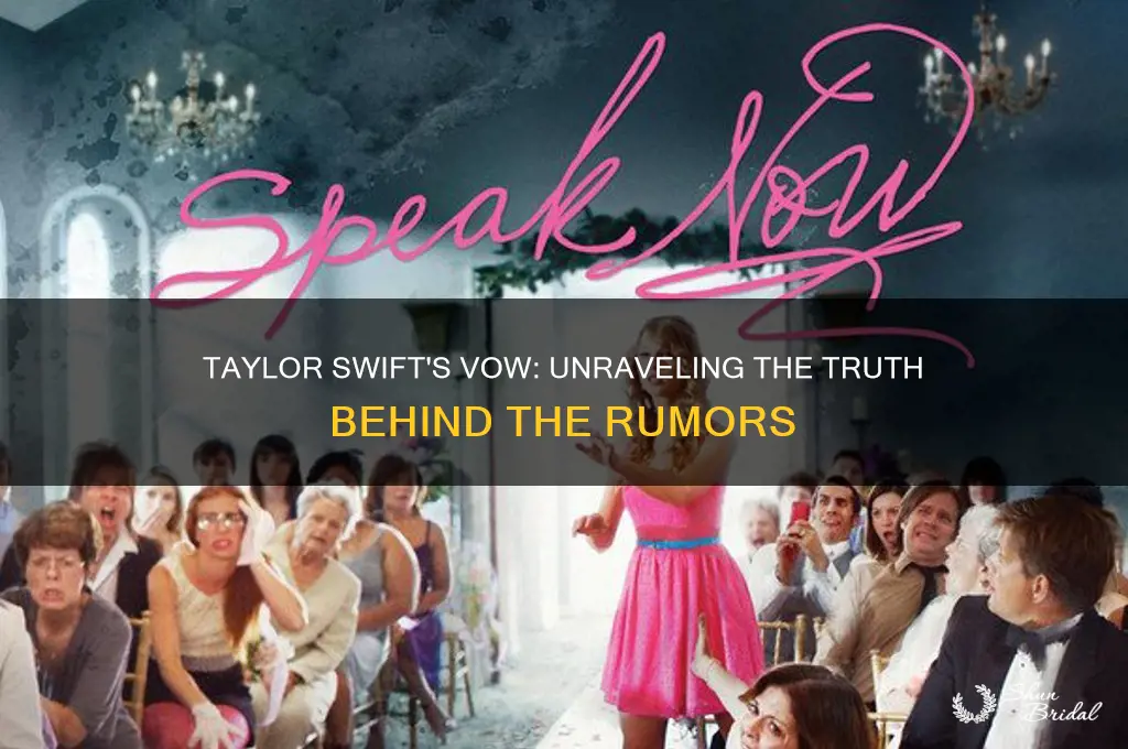 did taylor swift vow to