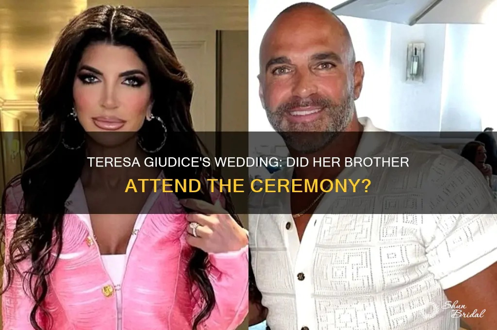 did teresa giudice brother go to her wedding